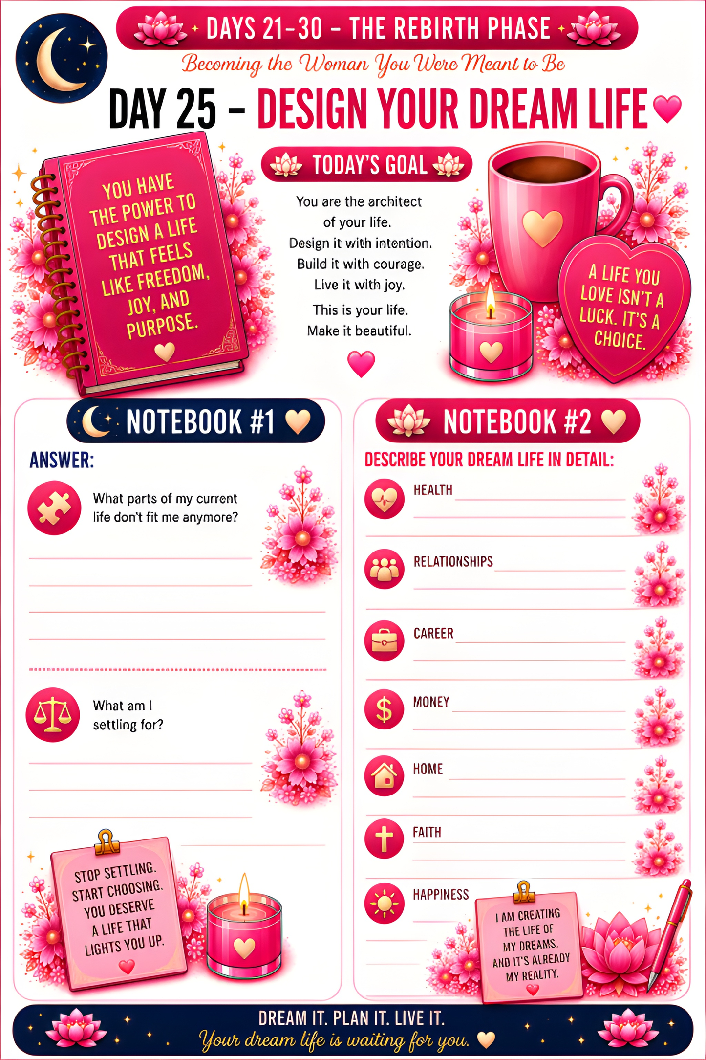 The Comparison Trap™ | Printable Self-Love Workbook & Confidence Journal PDF